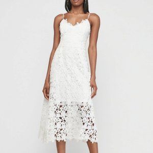 Floral Lace Midi Dress